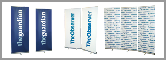 Roller banner displays